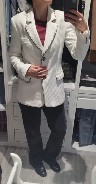 Chaqueta Zara Blanca Talla S