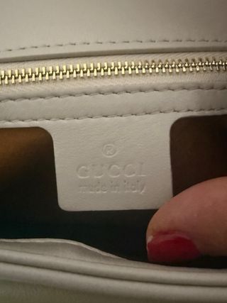 Bolso Gucci Marmont Blanco y Dorado