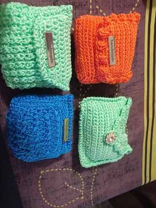 Monederos artesanales multicolor