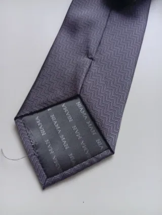 Corbata Niama Man 100% Seda - Gris Espiga