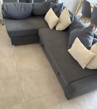 Sofá Cama IKEA Gris y Beige FRIHETEN