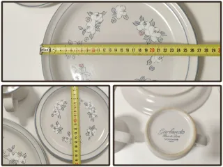 Juego de 2 tazas y 3 platos Garlande