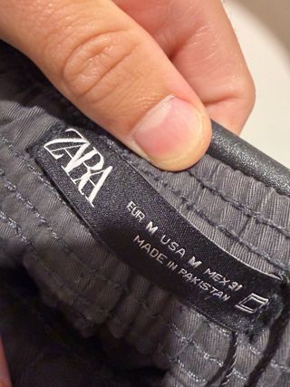 Pantalón Zara Gris Hombre