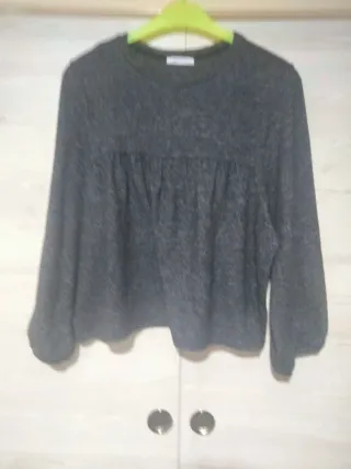 Jersey Zara gris talla L