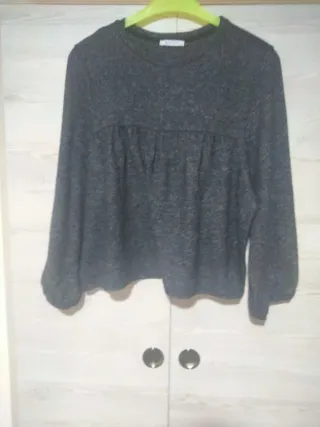 Jersey Zara gris talla L