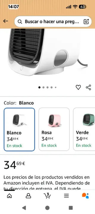 Ventiladores Enfriadores de Aire Portátil