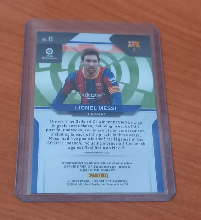 Panini Prizm Lionel Messi FC Barcelona