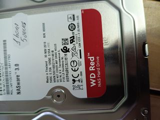 WD Red WD10EFRX Disco duro 3.5" para dispositivos NAS 5400 RPM Class 1TB, SATA 6 Gb/s, CMR, 64MB Cache, Rojo