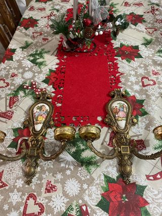 2 Apliques Antiguos Limoges Severs