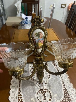 2 Apliques Antiguos Limoges Severs