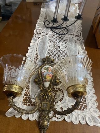 2 Apliques Antiguos Limoges Severs