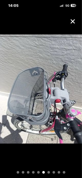 Bicicleta Puply 500 24 Negra/Rosa