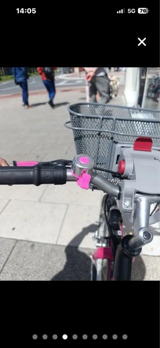 Bicicleta Puply 500 24 Negra/Rosa