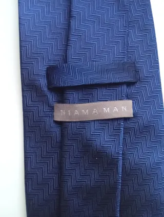 Corbata de seda 100% Niama Man - Azul Marino