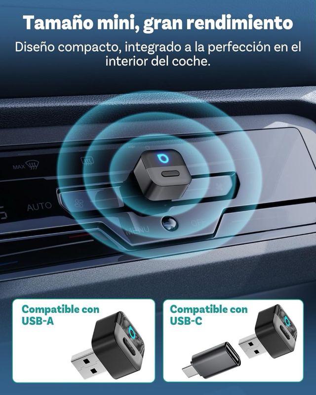OTTOCAST Mini Pico CarPlay AA Inalámbrico Nuevo