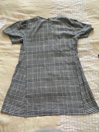 Vestido de cuadros corto mujer