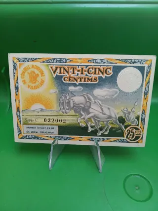 Billete antiguo Viladecans 25 céntimos 1937