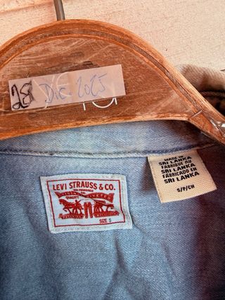 Camisa azul cielo vaquera mujer LEVIS talla S