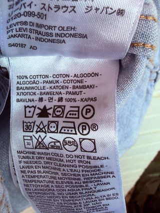 Camisa azul cielo vaquera mujer LEVIS talla S