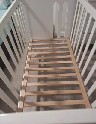 Cuna blanca con osito sweet bear