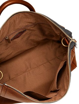 Mochila Fossil Cuero Marrón