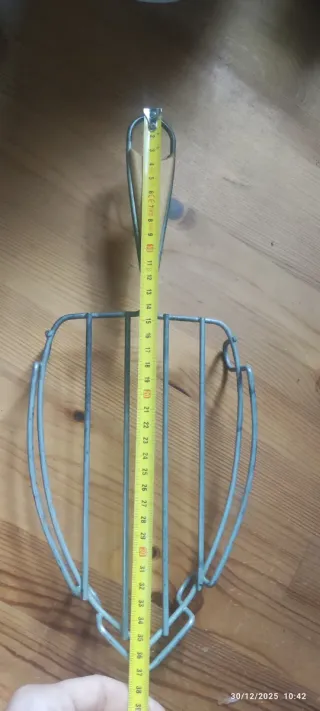 Soporte plancha madera e inoxidable vintage