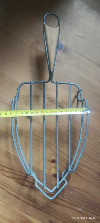 Soporte plancha madera e inoxidable vintage