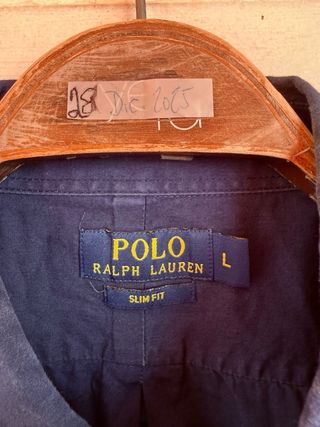 Camisa azul marino RALPH LAUREN talla L SLIM