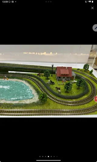 Maqueta Tren Escala N de 3 Niveles.