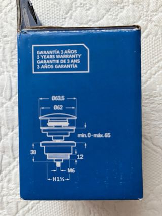 Válvula Clic-Clac Compacta Latón Cromado