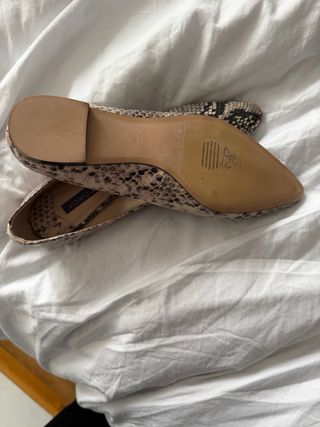 Bailarinas Violeta by Mango Piel Talla 39