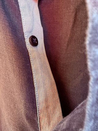 Camisa azul marino lino TOMMY HILFIGER talla S