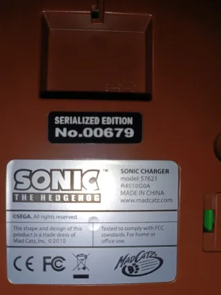 Sonic The Hedgehog 20th Anniv. Charge Wii
