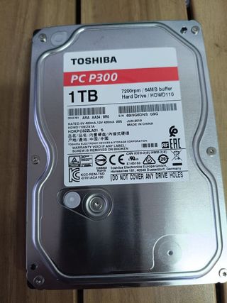 Disco Duro Toshiba P300 1TB 7200RPM SATA