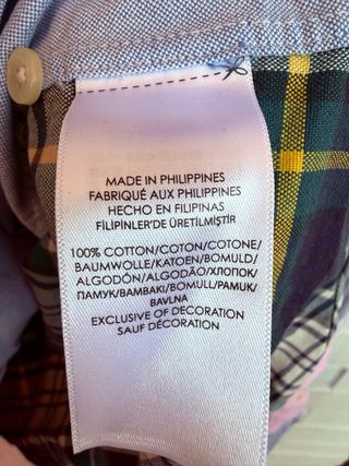 Camisa rayas y cuadros RALPH LAUREN talla M