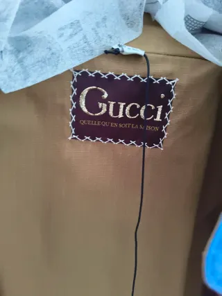 Chaqueta Gucci Azul y Marrón reversible