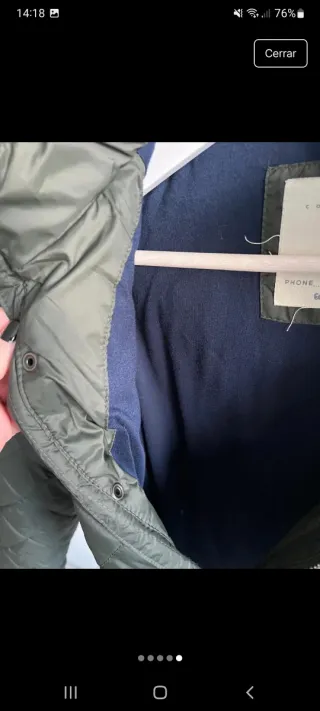 Cazadora acolchada verde niño ECI. 12 años