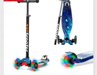 Patinete Infantil 3 Ruedas con Luces LED