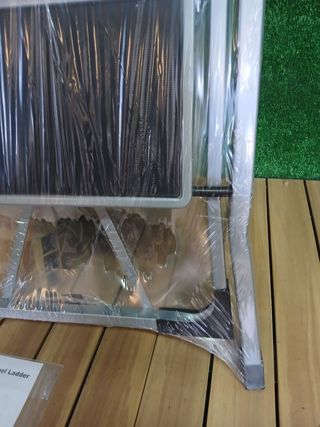 SONGMICS Escalera de Tijera con 4 Peldaños, Metál