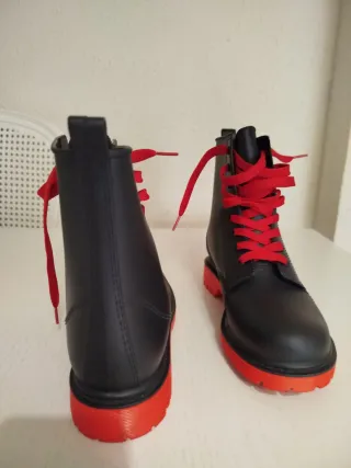 Botas de agua militares negras