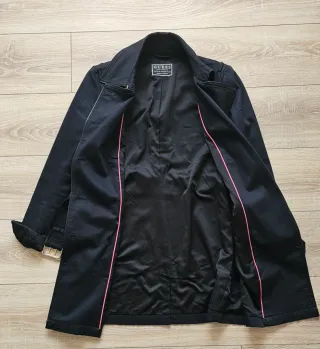 Gabardina Guess Negra Mujer