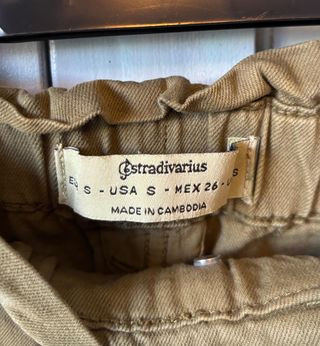 Pantalón Stradivarius Verde Caqui Talla 36