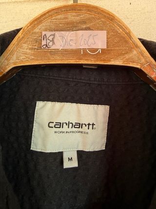 Camisa Carhartt Negra Manga Corta Talla M
