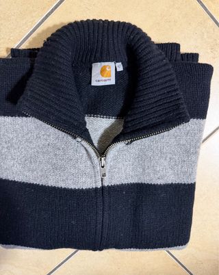 Maglione Carhartt uomo a righe in pura lana