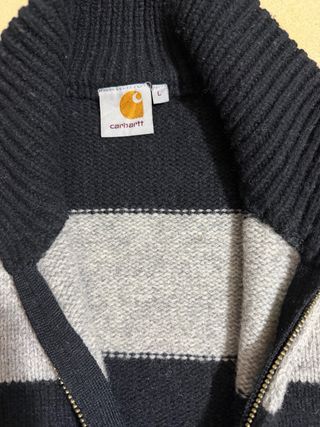 Maglione Carhartt uomo a righe in pura lana