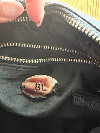 Bolso bandolera Bimba y Lola Negro Piel Acolchado