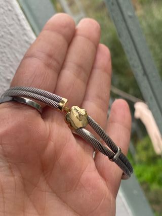 Pulsera Acero y Oro 18k