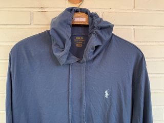Sudadera fina azul capucha RALPH LAUREN talla L