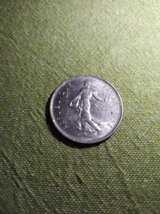Moneta 5 Franchi Francese 1971