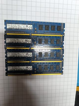 4x SK hynix DDR3 4GB 1600MHz PC3-12800